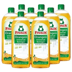 FROSCH 8x Frosch Orangen Universal Reiniger 750 ml Allzweckreiniger