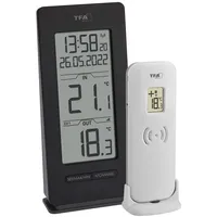 TFA Funk Thermometer Innen/Außen Schwarz 30.3072.01.90