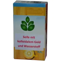 Pflanzliche Kernseife mit kolloidalem Gold, Wasserstoff, Glycerin 2 x 100g, unterstützend für Hautregeneration, Akne, Pickel, Hautunreinheiten, Ekzem, rückfettend, creme spray salbe antibakteriell