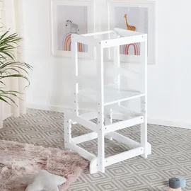 roba Lernturm Roba 3-fach höhenverstellbar Holz weiß