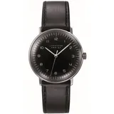 Junghans -max bill Handaufzug Damenuhr Schwarz Saphirglas 34mm- 027/3702.02
