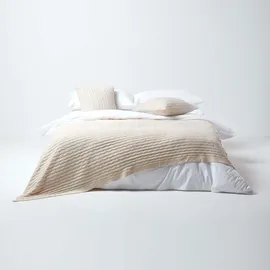 Homescapes Plaid 130 x 170 cm Beige