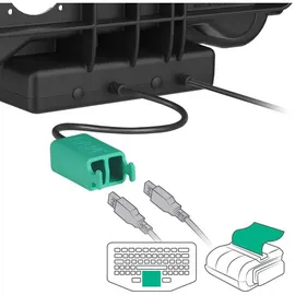 RAM MOUNTS Verriegelbare Lade-und Dual-usb-dockingstation Für Honeywell Scanpal Eda10a - Black