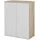 Vicco Midischrank Edge Eiche Weiß modern 60x80 cm Badezimmer Schrank Badmöbel 2 Türen 3 Fächer