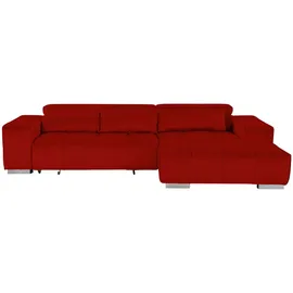 Livetastic Ecksofa Leder 3-Sitzer Dunkelgrau