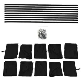 BREMER SITZBEZÜGE Gardinen Set 702 für Mercedes Vito Viano W639 Schwarz