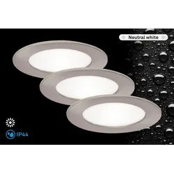 BRILONER LEUCHTEN LED Einbauleuchte "FLAT IN", weiß, Lampen