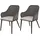 Proregal Gartenstuhl 59 x 63 x 84 cm anthrazit 2 St.