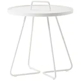Cane-Line On-the-move large Beistelltisch Century Bistrotisch Ø 52 x 60 cm white