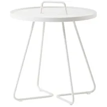 Cane-Line On-the-move large Beistelltisch Century Bistrotisch Ø 52 x 60 cm white