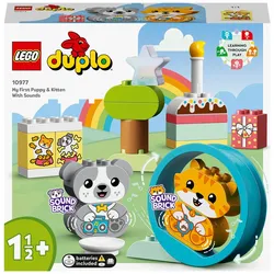 LEGO® DUPLO Mein erstes Hündchen & Kätzchen - mit Ton 10977