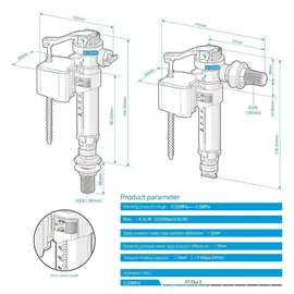 IBERGRIF Füllventil/Schwimmerventil G3/8 Zoll