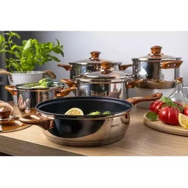 Kinghoff Topf-Set 12-tlg. Kochtöpfe + Teflon Pfanne