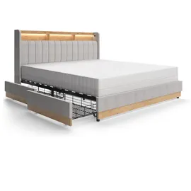 VitaliSpa Nura 180 x 200 cm Grau