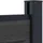 vidaXL Zaunlatte 5 pcs  Schwarz/Aluminium