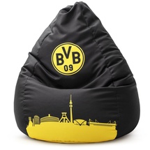 Sitting Point Sitzsack BeanBag XL BVB Skyline Stoff Borussia Dortmund