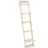 vidaXL Leiterregal Zedernholz 41,5x30x176 cm