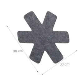 Relaxdays Pfannenschoner, 8er Set grau