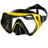 Sportastisch Taucherbrille Erwachsene „Dive Under“ Anti-Fog Anti-Leck Schnorchelmaske mit 180° Panorama Tempered Glas Verstellbares Silikonband für Tauchen, Schnorcheln und Schwimmen