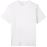 TOM TAILOR T-Shirt mit Rundhalsausschnitt, Weiss, XXL