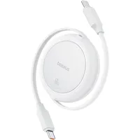 Baseus Free2Pull Mini einziehbares Kabel, USB-C to USB-C, 60W weiß