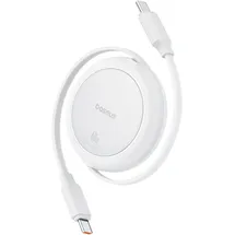 Baseus Free2Pull Mini einziehbares Kabel, USB-C to USB-C, 60W weiß