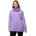 Damen große Größen Übergrößen Plus Size T-Shirt A-Linie V-Ausschnitt Halbarm Blauer Flieder 54-56