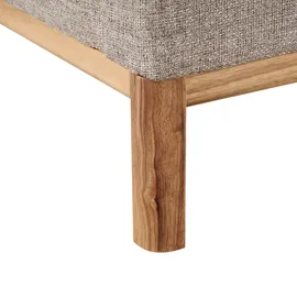 Beliani Sofa 3-Sitzer Sosjo Stoff Hellbraun