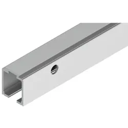 Laufschiene 140 EV1 eloxiert, 2500mm, seitlich gebohrt