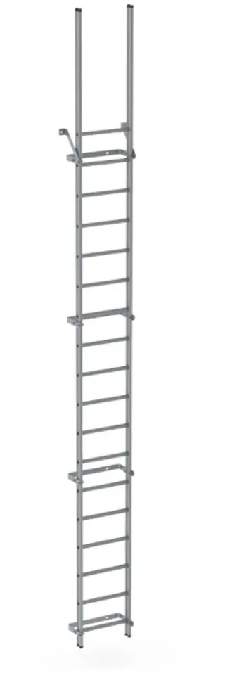 Altrex Everest Steigleiter - Fassadenleiter ohne Rückenschutz Steighöhe 3.45-3.59 m