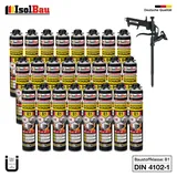 Brandschutzschaum B1 Bauschaum 24 x 750ml Pistolenschaum Montageschaum Pistole