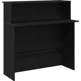 vidaXL Empfangstheke Schwarz 100x50x103,5 cm Holzwerkstoff