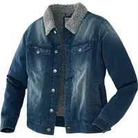 Terrax Terrax, Jeansjacke mit Teddyfutter, Farbe jeanblau, Gr.L (L)