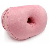 Surwin Donut Kissen Sitzkissen Orthopädisch, Sitzkissen Rund, Sitzkissen Bürostuhl, Kissen für das Gesäß, Bequemer Sitzring Steißbein Entlastung für Rücken, Hüfte (45 cm,Rosa)