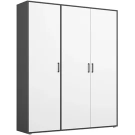 Rauch Drehtürenschrank Voyager 140 x 194 x 0 cm Alpinweiß/Grau