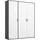 Rauch Drehtürenschrank Voyager 140 x 194 x 0 cm Alpinweiß/Grau