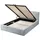 Selsey Doppelbett Farese - Bett mit Polsterrahmen, Cordbezug 140 cm, hellgrau - Hellgrau