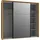 Forte Schwebetürenschrank Trondheim 231,1 x 215,9 x 63,8 cm Schwarz
