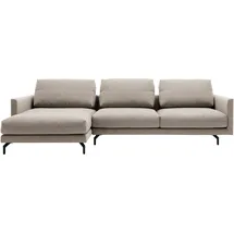 creation by rolf benz Eckcouch Chenille L-Form 3-Sitzer Beige