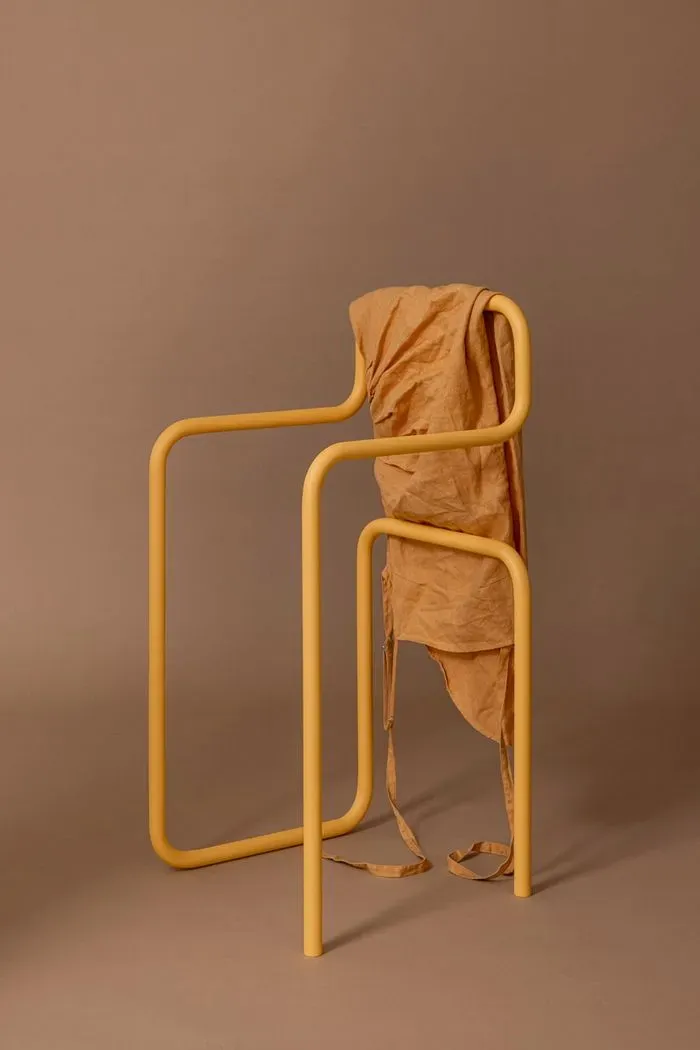 Metallbude Herrendiener James Stahl Orange Mango