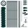 Estexo Maschendrahtzaun 1,5 x 25 m Grün/Metall