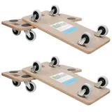 Trutzholm 4er Set Transportroller Soft Wheel Indoor MDF Platte 200 kg