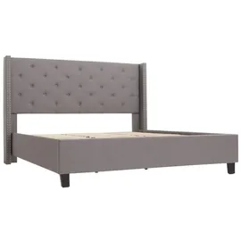 Mendler Polsterbett HWC-N59 180 x 200 cm Massivholz grau