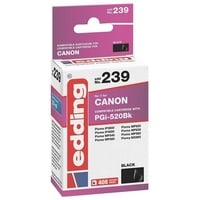 Edding Druckerpatrone ersetzt Canon PGI-520BK Kompatibel Schwarz EDD-239 18-239-01