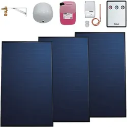 Vaillant Solarthermie-Paket 9.607/6 - 3 Kollektoren VFK 155 V zur solaren Nachrüstung - 7,53 m2 - 0010042389