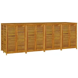 furnicato Gartenbox 280 x 87 x 104 cm Braun
