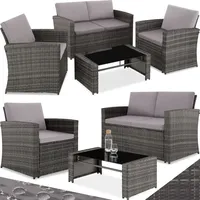 Tectake tectake® Rattan Lounge Lucca 
1