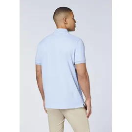 Chiemsee Poloshirt CHIEMSEE, Herren, Gr. S (44/46), brunnera blau, 100% Baumwolle, unifarben, regular fit, ohne Ausschnitt, gerader Abschluss, Shirts, - ideal für Sport & Freizeit