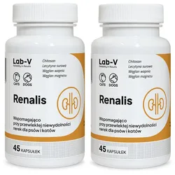 LAB-V Renalis- Unterstützung bei chronischem Nierenversagen für Hunde und Katzen 2x45 Kapseln