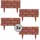 Hti-Living Beeteinfassung Steinmauer 540 cm rot